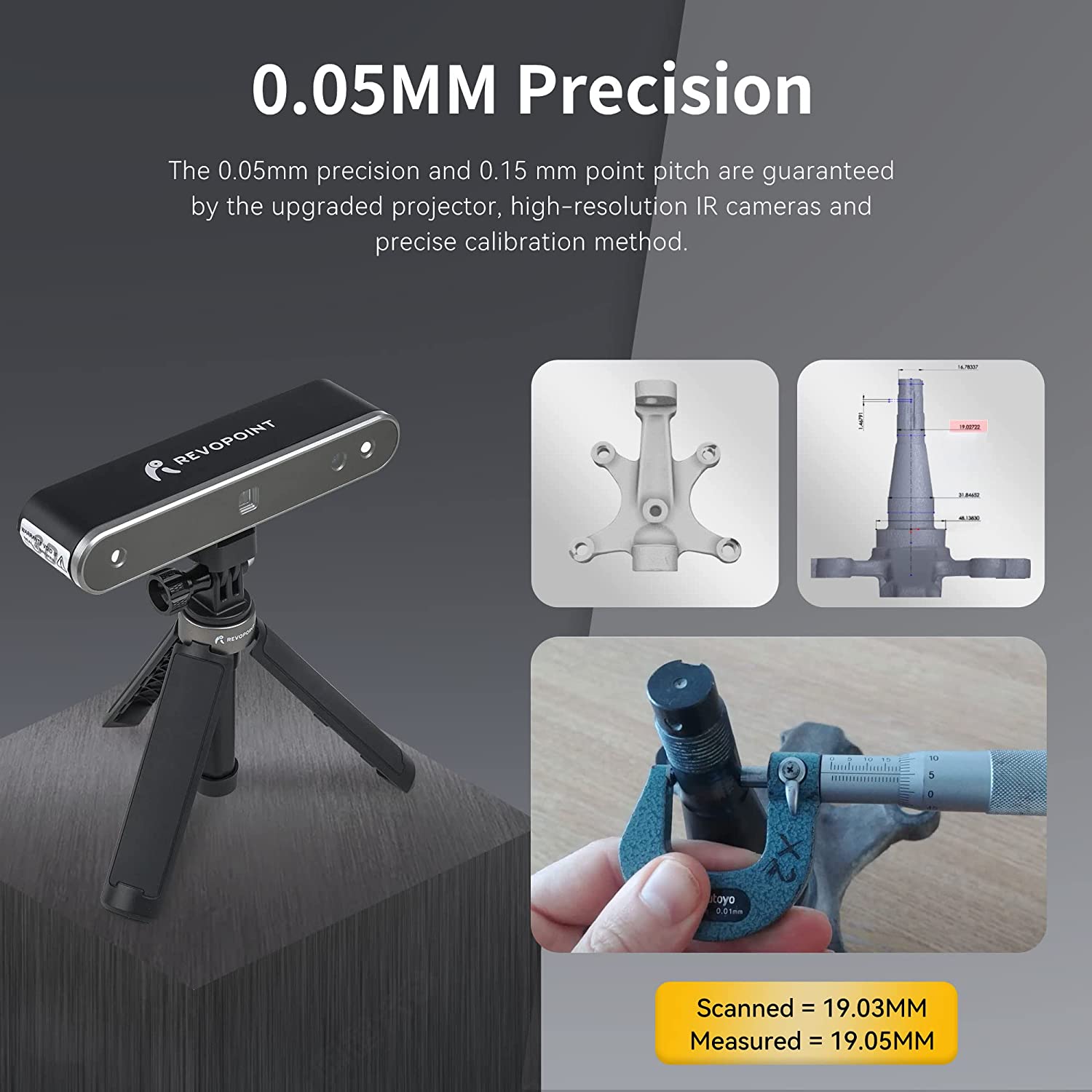 Revopoint lance son nouveau scanner 3D Revopoint RANGE : Spécifications Revopoint lance son nouveau scanner 3D Revopoint RANGE : Spécifications