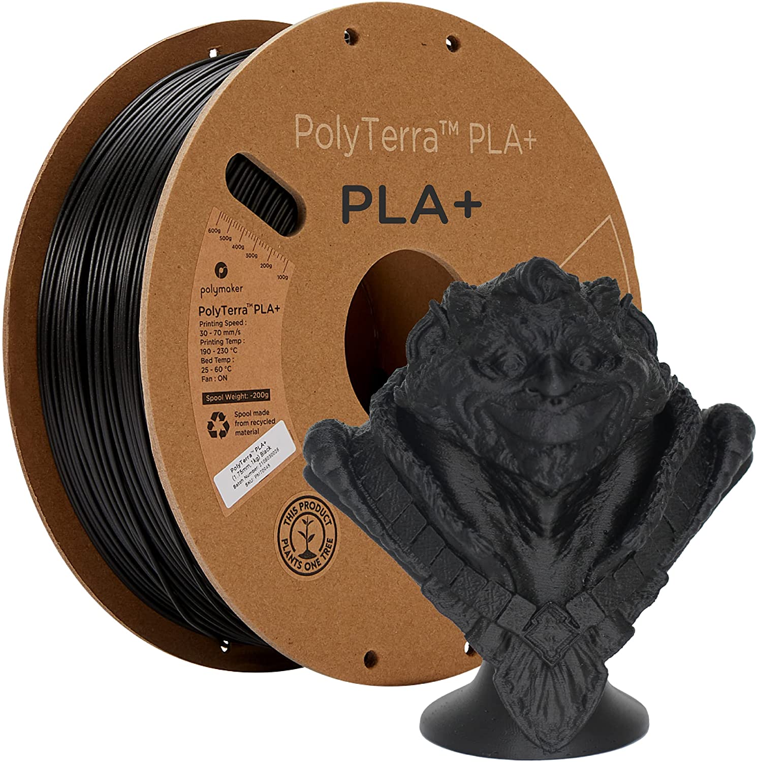 Polymaker Polyterra PLA+ PLA 1.75mm 1kg spool